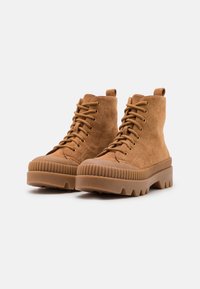 Even&Odd Botines con cordones - cognac