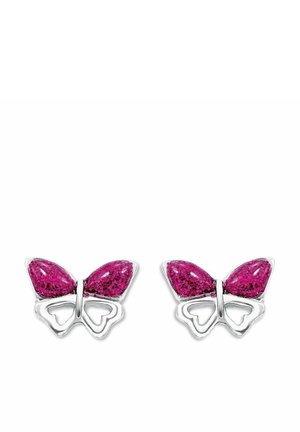 BUTTERFLY - Ohrringe - silberfarben