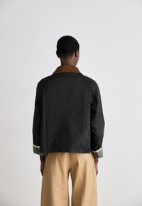 Barbour ERMA WAX JACKET - Jas - black/ancient tartan