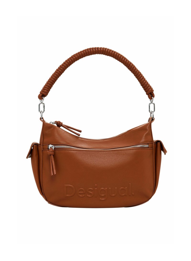 Borsa A Mano Desigual In PU - Marrone, Taglia Unica, Con Zip, Design Elegante