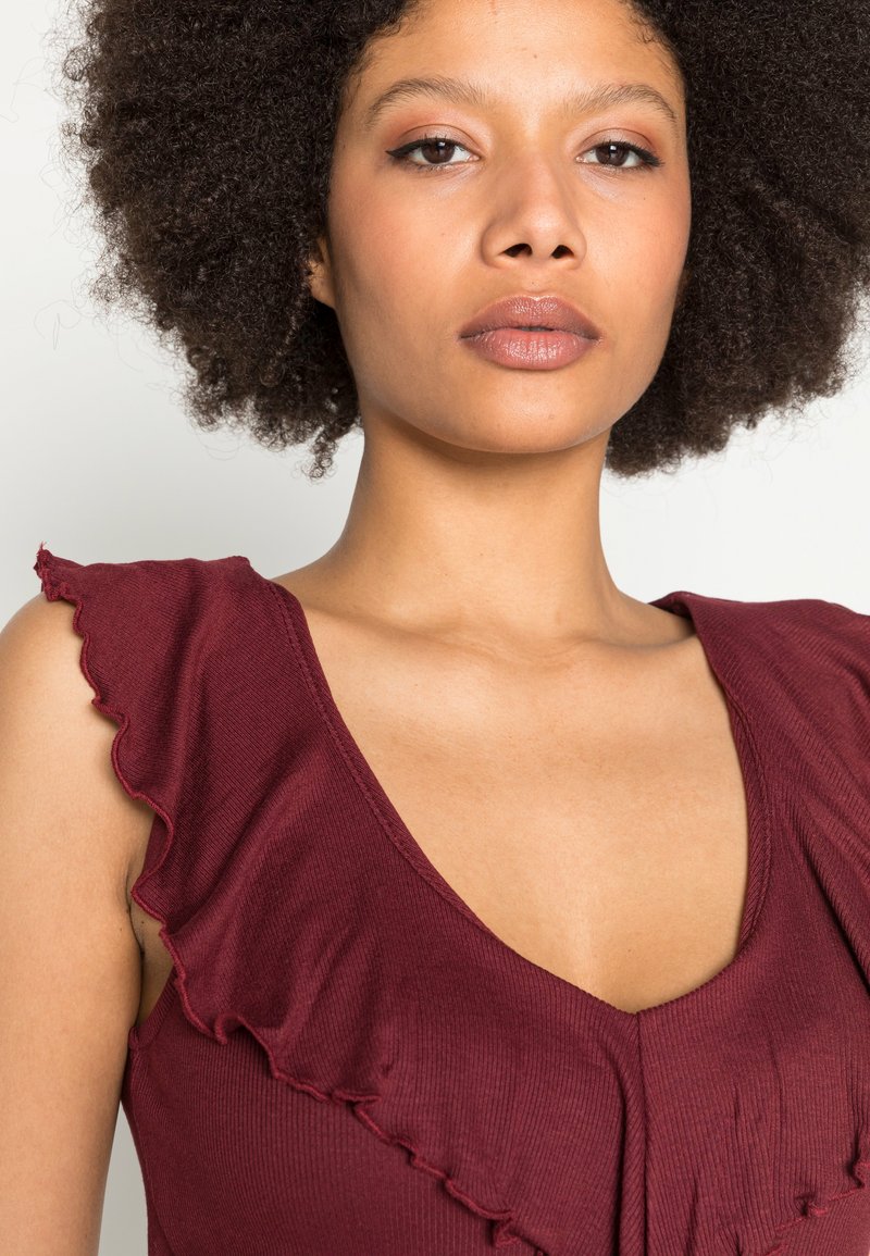 Damen T-Shirts | Anna Field Top dark red/dunkelrot - PX90380 Damen T-Shirts | Anna Field Top dark red/dunkelrot - PX90380