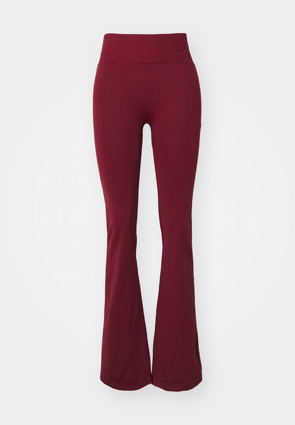 DEFINE SEAMLESS FLARED - Leggings - burgundy2