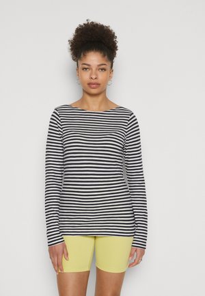 LONG SLEEVE BOAT NECK STRIPED - Camisola de manga comprida - multi/night sky