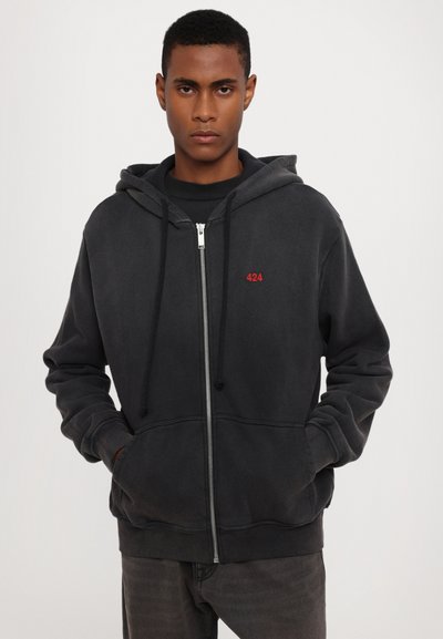 424 ZIP UP HOODIE - Sweatjacke - black