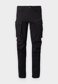 ROVIC ZIP TAPERED - Cargobukse - black