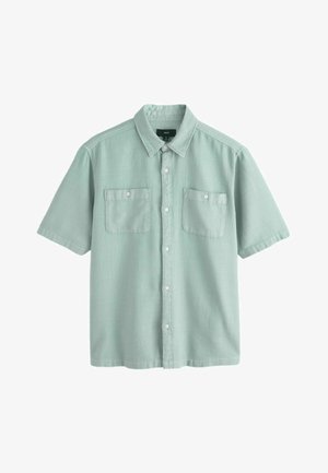 Next, REGULAR FIT - TEXTURED SHORT SLEEVE SHIRT . - Skjorter - blue