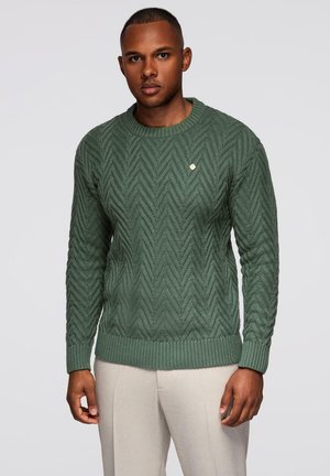 Striktrøje - sage green