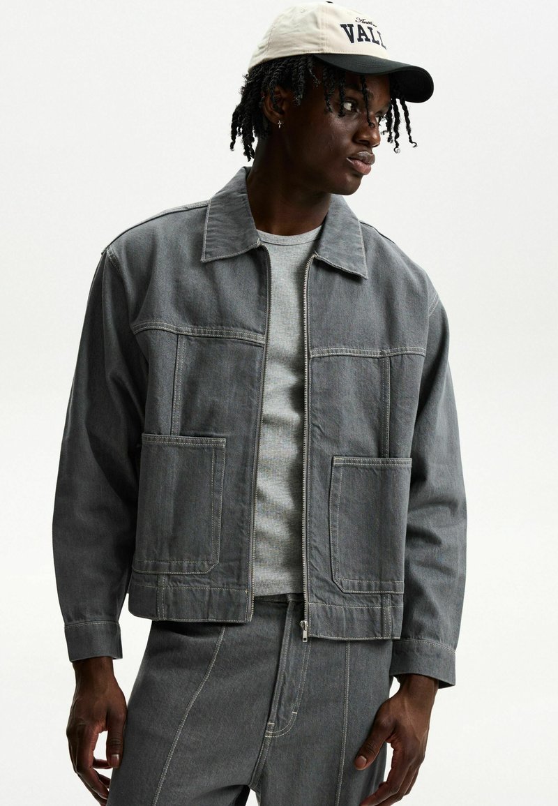 Denim Jacket Montone Uomo Bershka Denim Jacket Giacca Jeans Chiara