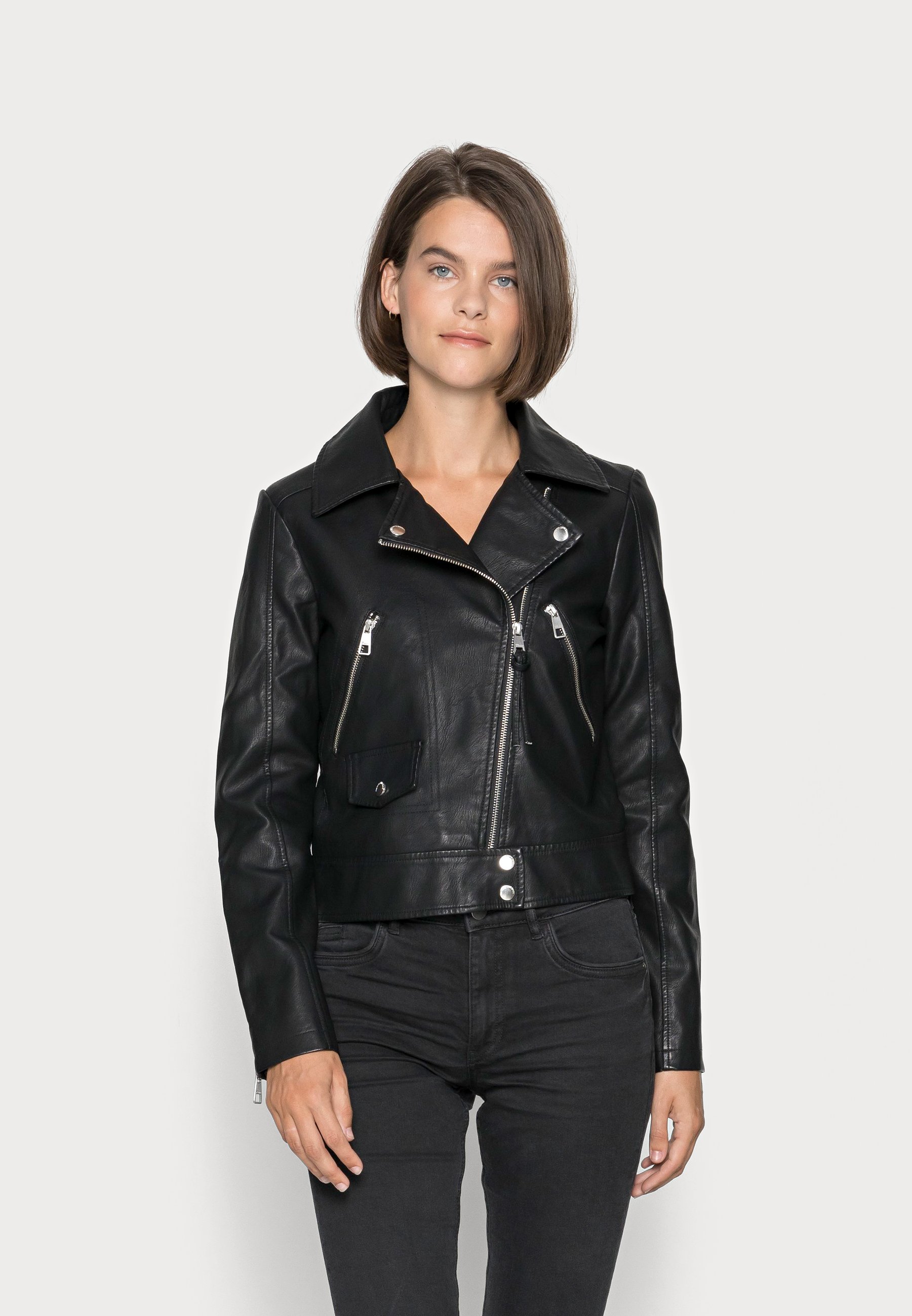 denim leather jacket