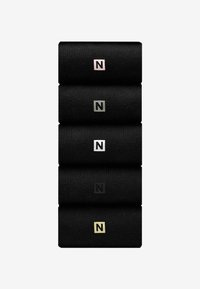 Next N LOGO FIVE PACK - Calcetines - black metallic logo