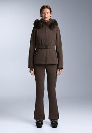 WATER-RESISTANT FULL-LENGTH STRATECH FLARE SKI - Snowboardové kalhoty - mottled light brown