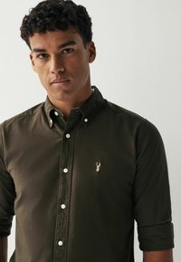 Next LONG SLEEVE OXFORD REGULAR FIT - Ing - dark brown