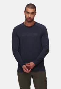Mammut SELUN LONGSLEEVE MEN LOGO - Långärmad tröja - marine