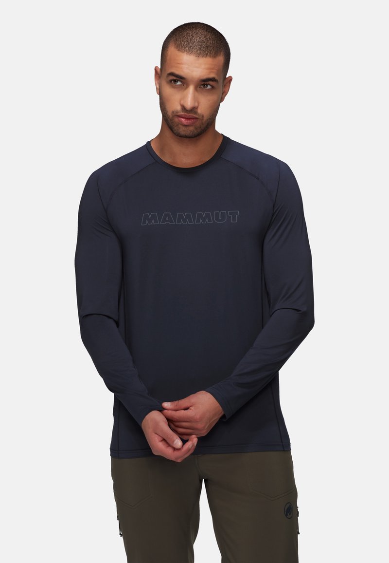 Mammut SELUN LONGSLEEVE MEN LOGO - Långärmad tröja - marine