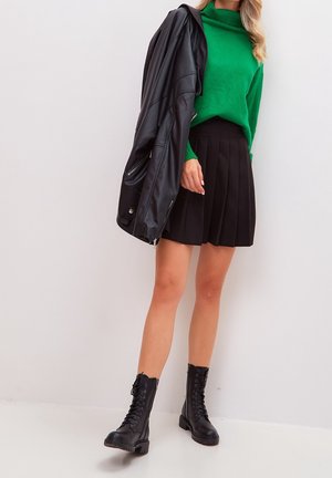 Bottines à lacets - black