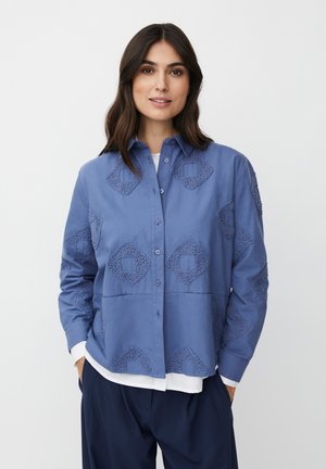 MAINANNE - Button-down blouse - bijou blue