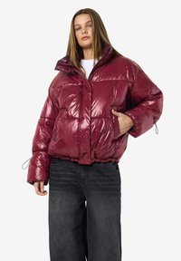 Noisy May NMALLIE SHINY PUFFER - Žieminė striukė - windsor wine