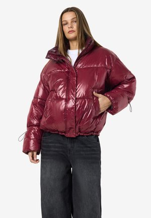Noisy May NMALLIE SHINY PUFFER - Vinterjakke - windsor wine