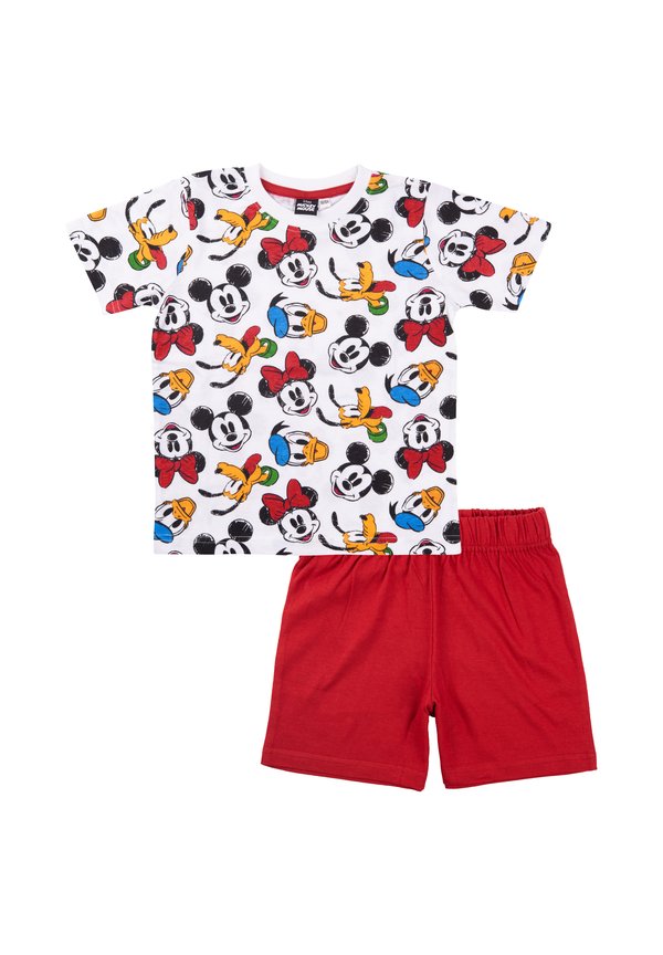 MICKEY MOUSE SET KURZARM - Pyjama - weiß rot