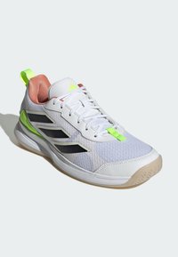 adidas Performance AVAFLASH  - Tenisice za zemljane terene - cloud white   core black   lucid lemon