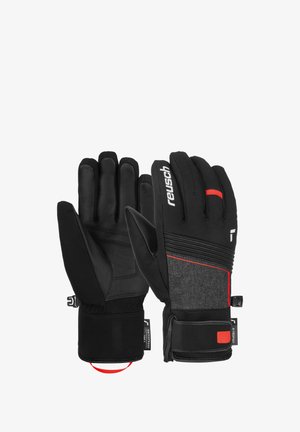 Reusch FINGERHAND LOUIS - Fingerhandschuh - blck blck melang fire red