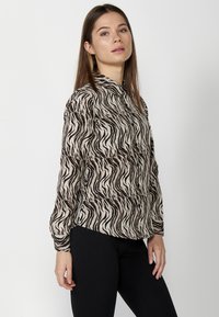 Koroshi LONG SLEEVE - Blúzka so zapínaním na gombíky - marrón