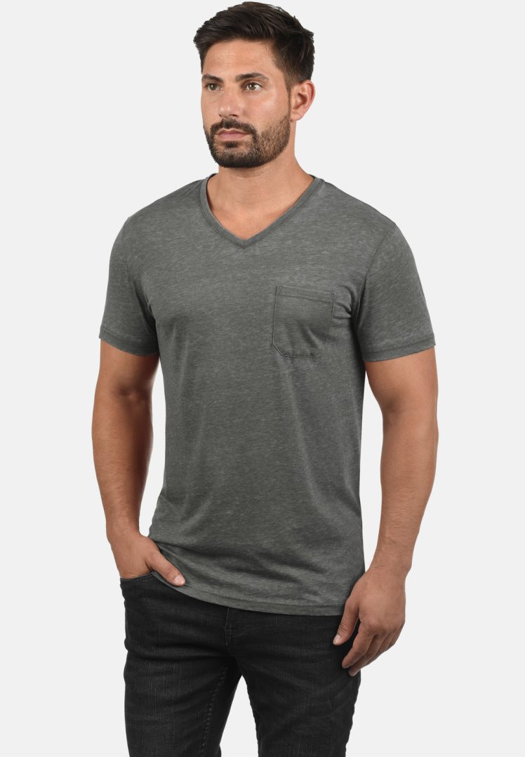 Solid SDTHEON - T-shirt basic - mid grey