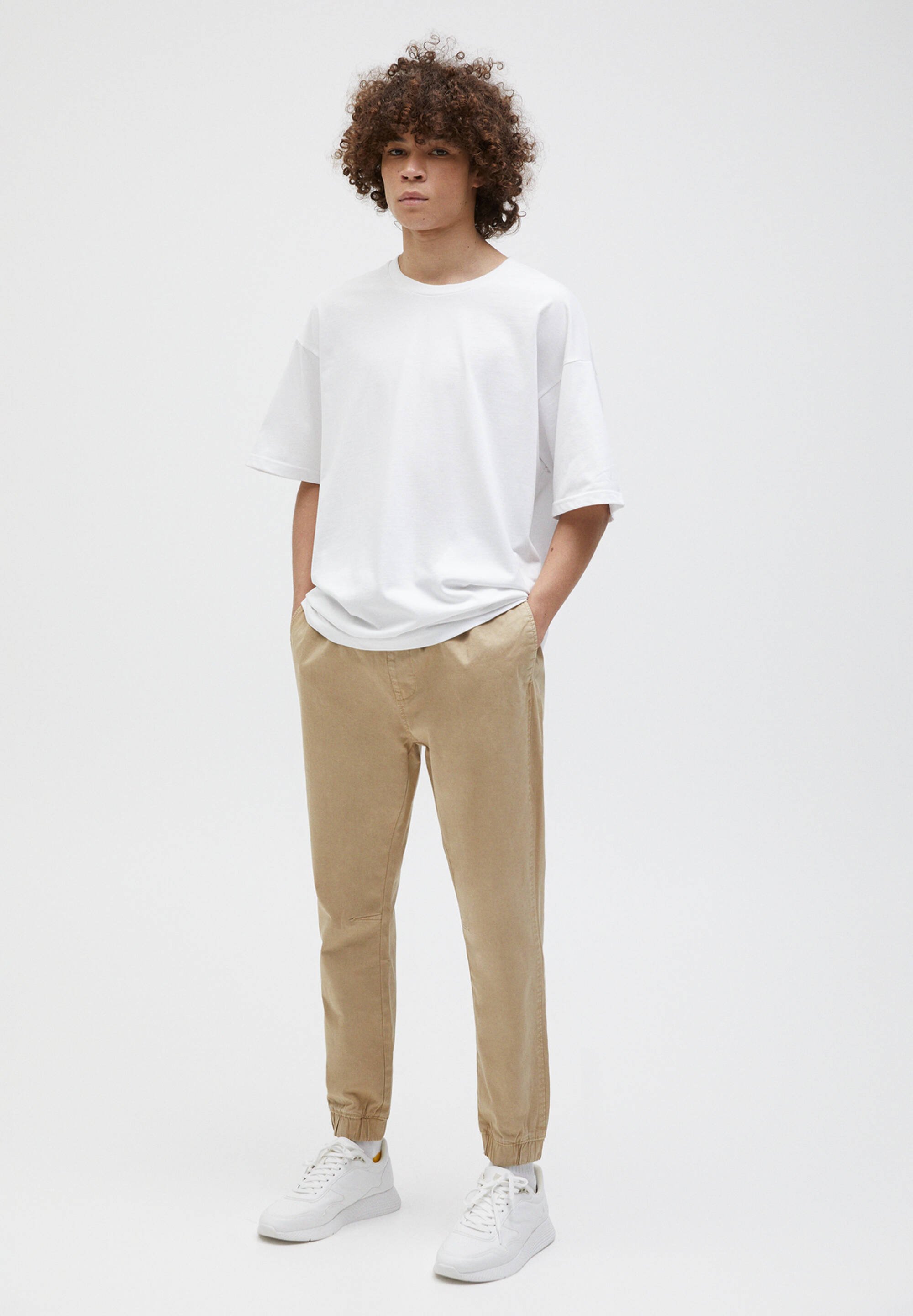PULL\u0026BEAR Pantaloni sportivi - mottled beige/beige screziato - Zalando.it