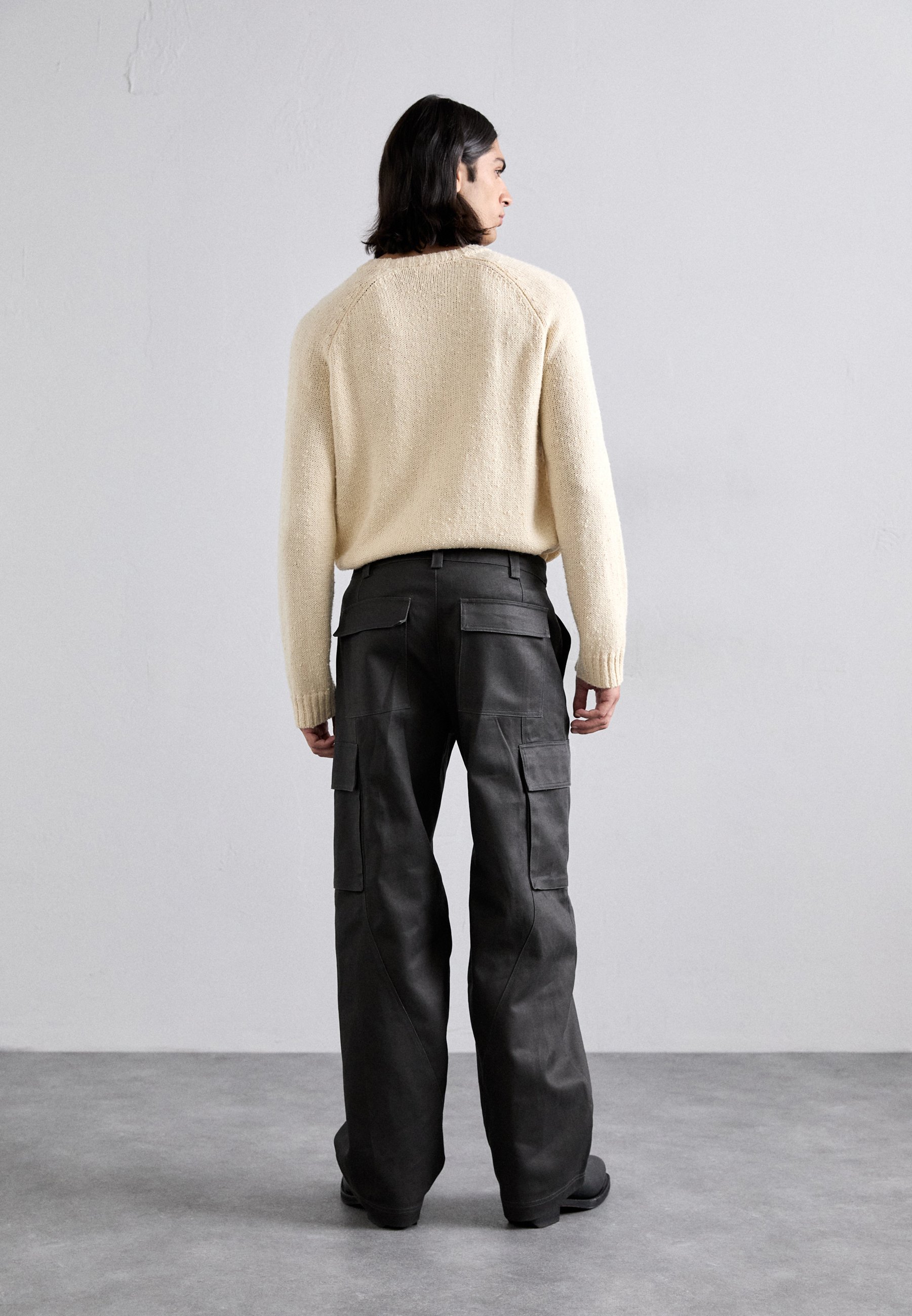 Han Kjøbenhavn TROUSERS - Cargo trousers - ash grey/grey