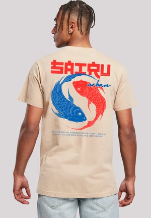 KOI FISH JAPAN STREETSTYLE - Print T-shirt - sand