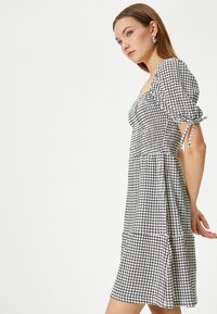 Koton PUFF SLEEVE MINI - Jurk - black