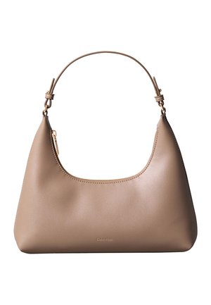 FOIL LOGO SHOU﻿LDER BAG - Sac à main - desert taupe