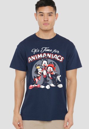 Cotton Soul, ANIMANIACS/ITS TIME FOR - Print T-shirt - dark blue