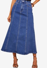 Friends Like These SEAM DETAIL FLARED REGULAR FIT - A-vonalú szoknya - dark blue
