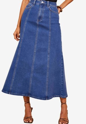 Friends Like These SEAM DETAIL FLARED REGULAR FIT - A-linjainen hame - dark blue