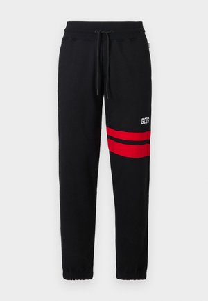LOGO REGULAR SWEATPANTS - Tepláky - black/red/white