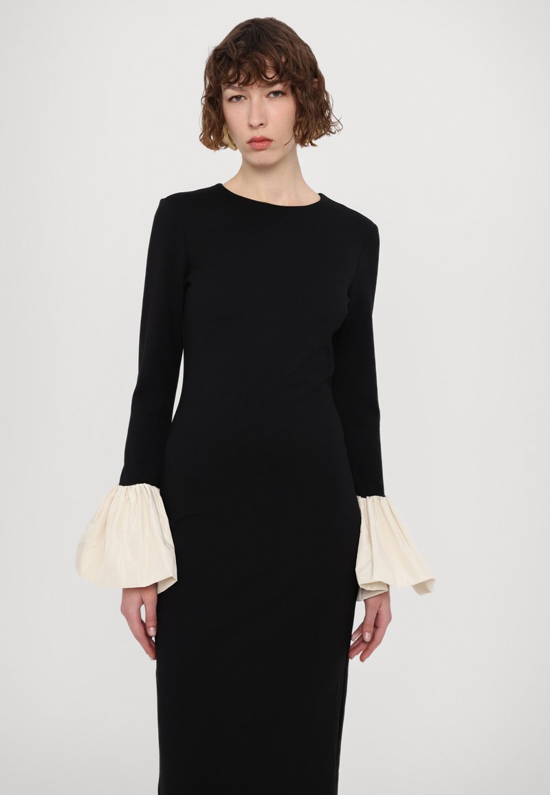 hawthorne dress black ivory STAUD HAWTHORNE MAXI DRESS - Occasion wear - black/ivory/black