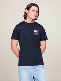 Tommy Jeans SLIM DNA TEE 2 PACK  - T-shirt con stampa - black/dark night navy