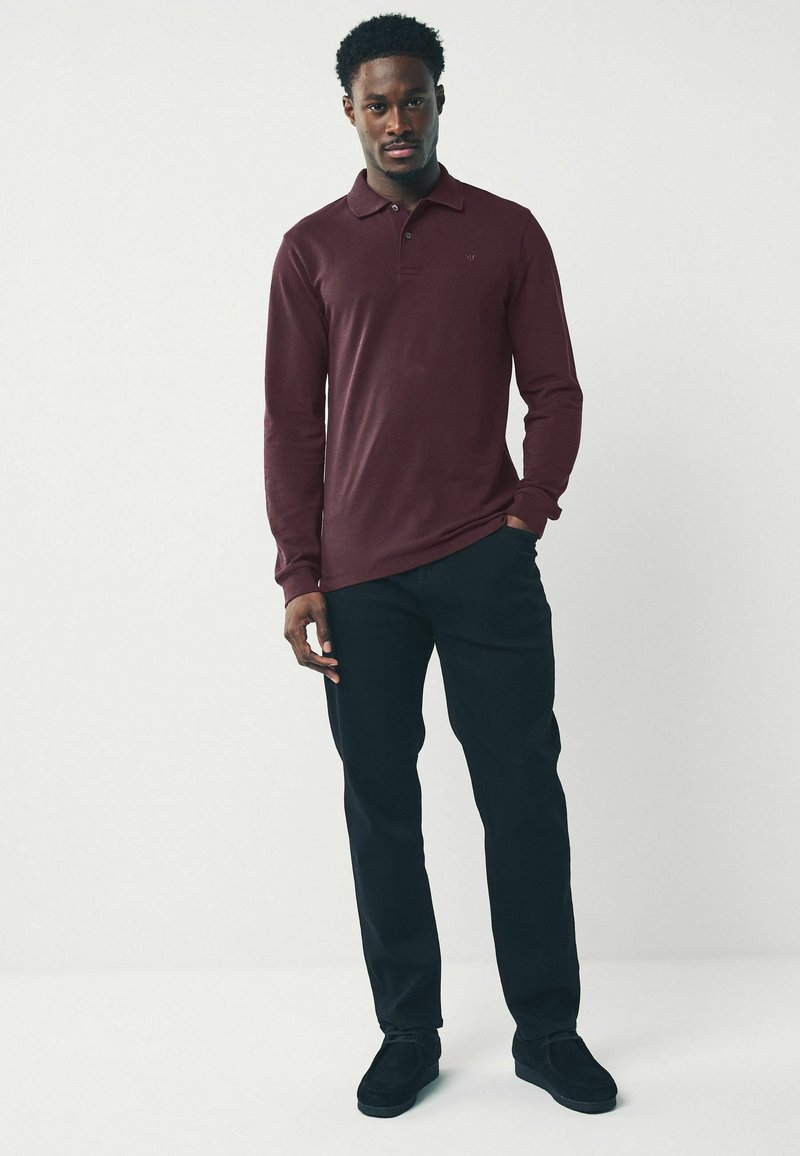 grey dress pants red shirt Maroon Shirt Next SLIM FIT LONG SLEEVE Long Sleeved Top Burgundy Red/red Men's Clothing, Pants, Shirts, Outerwear