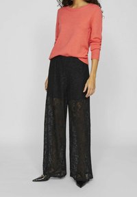 VILA Strickpullover - coral
