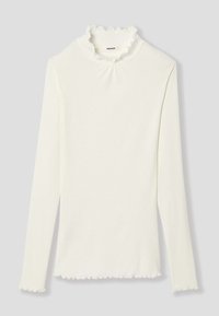 Promod COL MONTANT - T-shirt à manches longues - ecru