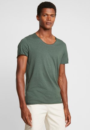 SLHNEWMERCE O-NECK TEE - T-paita - cilantro/melange
