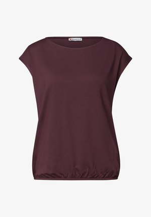 Street One, DROPPED SHOULDER SHIRT MIT U-BOOT-AUSSCHNITT - Jednoduché tričko - rustic rouge