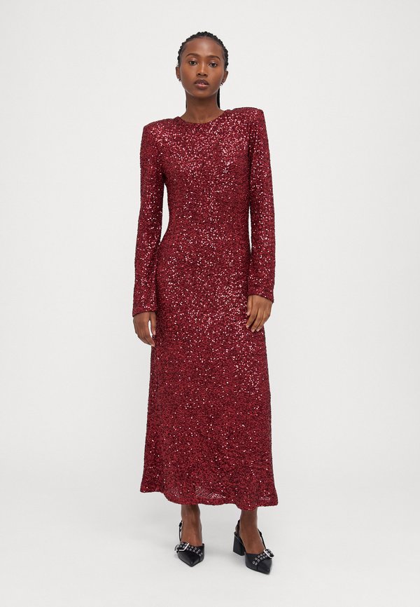 SEQUIN DRESS - Occasion wear - tawny port3