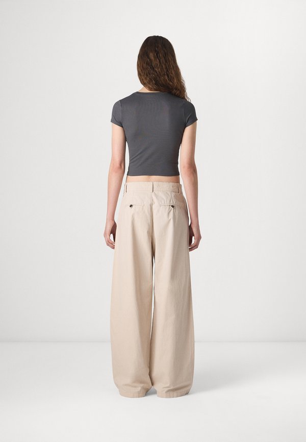 ONLETTIE WIDE PANT - Trousers - pumice stone2