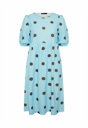 Yours Clothing, PLUS SIZE MAXI DRESSES - Trikoomekko - baby blue