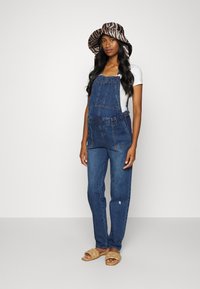 MAIAMAE DUNGAREE - Jardineiras - rip mid wash