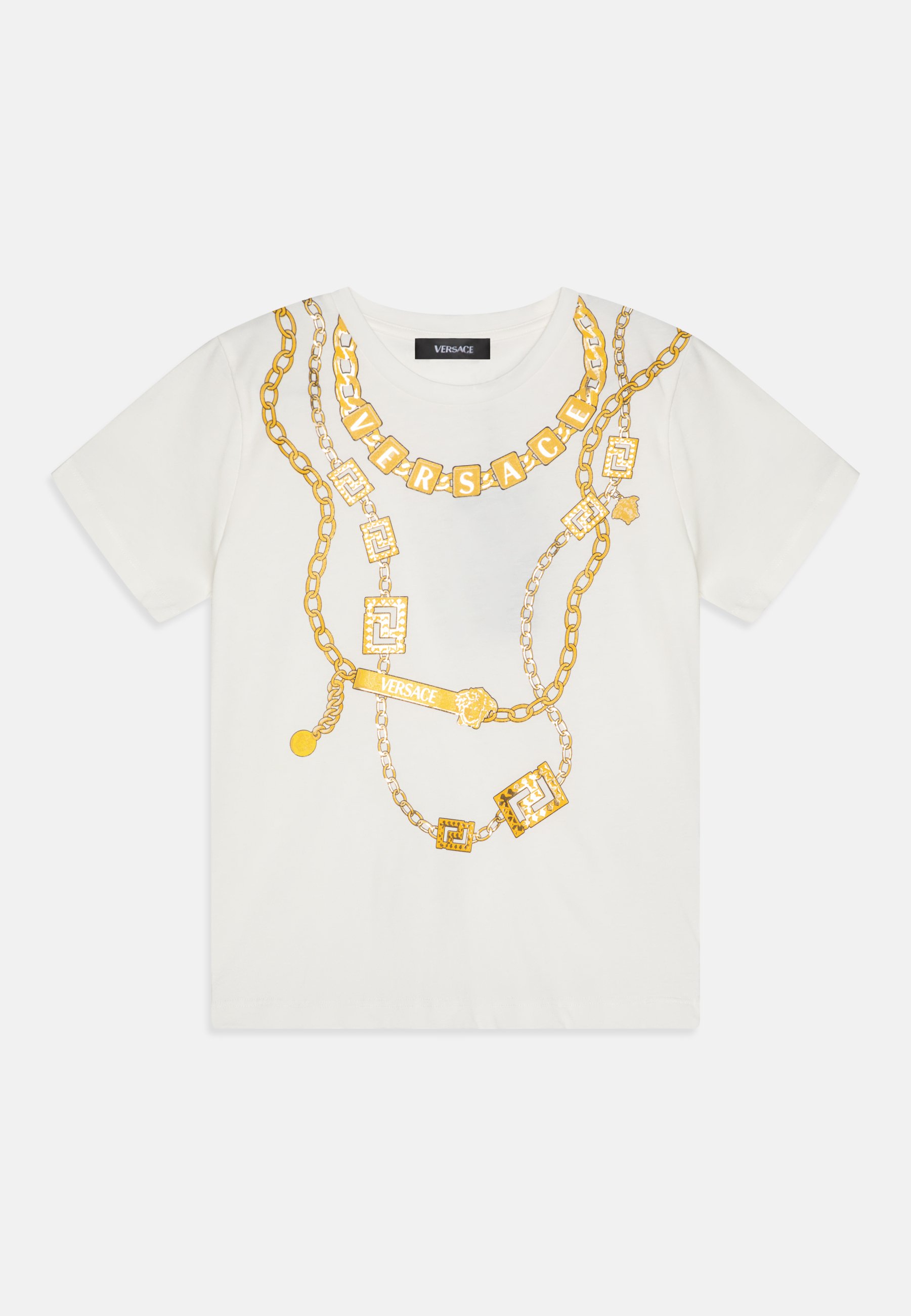 Clothing Nike T Shirt Donne Oro Versace LOGHI NECKLACE PRINT
