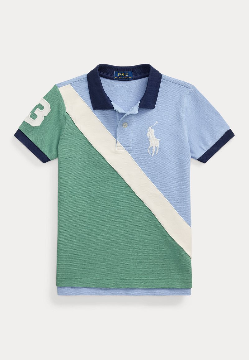 Polo Ralph Lauren - BIG PONY COTTON MESH POLO SHIRT - Polokošeľa - chambray blue multi, Zväčšiť