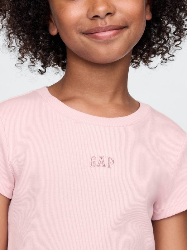 LOGO TEE GIRLS - Basic T-shirt - rosa2
